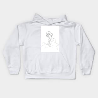 Thought study: B&W version Kids Hoodie